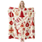 Daily‑practical Flannel Throw Blanket, Christmas & Halloween Home Furnishing Decor, Lovely Gift For Leisurely Indoor Relaxing Moments, Style FLR‑230, Size M, 100x150cm