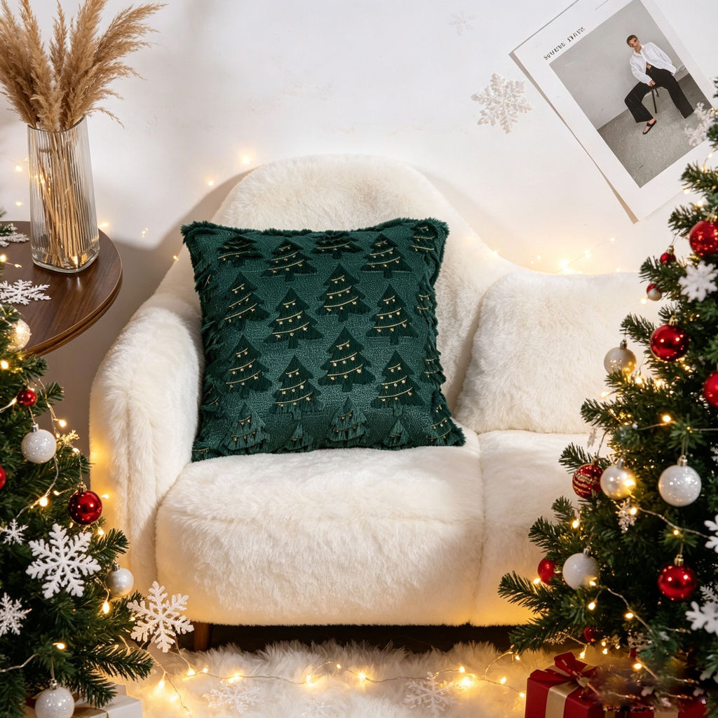 Christmas Cushion Covers – Set of 2 | 45 × 45cm | Festive Design