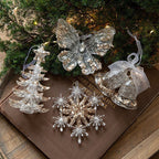 Key Sequin Christmas Ornaments – Set of 2