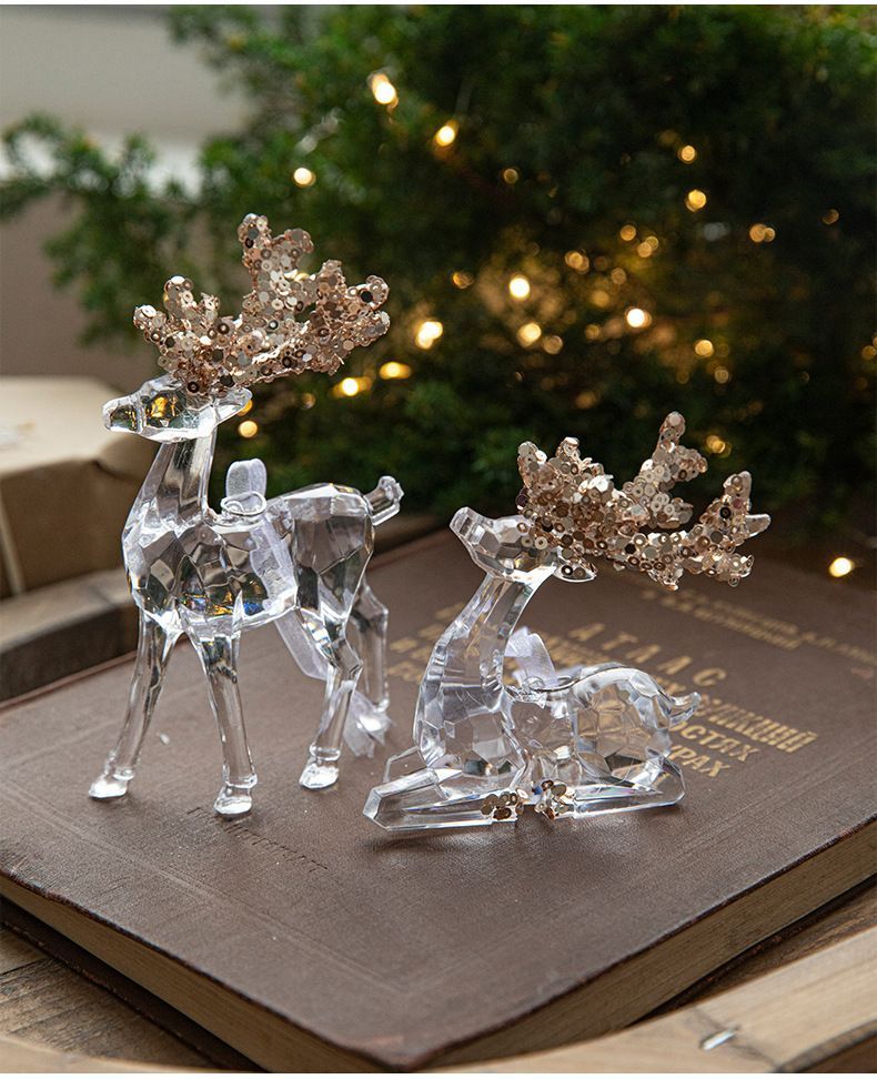 Key Sequin Christmas Ornaments – Set of 2