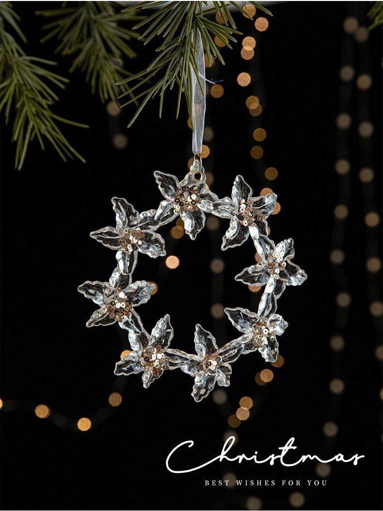 Key Sequin Christmas Ornaments – Set of 2