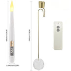 12-Pack Flameless LED Christmas Taper Candles with Remote & Timer