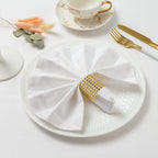24Pack Napkin Rings, Gold Napkins Rings Plastic, Gold Napkin Holders for Anniversary, Birthday, Parties, Weddings and Dinners