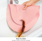 Placemats Set of 6 for Dining Table Washable Woven Non-Slip 18x12 inches Placemat Heat-Resistant Durable Table Mats for Dining Table Easy to Clean(Pink)