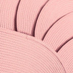 Placemats Set of 6 for Dining Table Washable Woven Non-Slip 18x12 inches Placemat Heat-Resistant Durable Table Mats for Dining Table Easy to Clean(Pink)