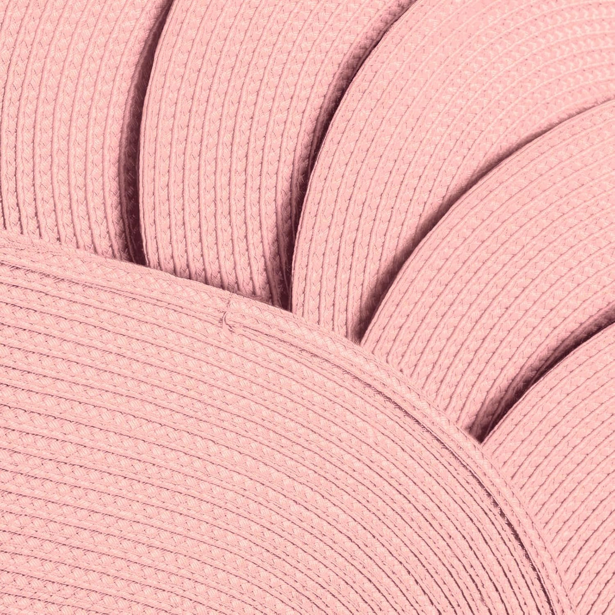 Placemats Set of 6 for Dining Table Washable Woven Non-Slip 18x12 inches Placemat Heat-Resistant Durable Table Mats for Dining Table Easy to Clean(Pink)