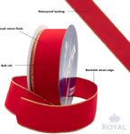 Burgundy Velvet Wired Christmas Ribbon – 1.5in | 50 Yards