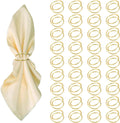 Gold Napkin Rings - 36 PCS Metal Spiral Napkin Rings(Spiral) Napkin Holders Buckles for Family Dinner, Wedding, Party,Table Decorations