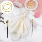 Gold Napkin Rings - 36 PCS Metal Spiral Napkin Rings(Spiral) Napkin Holders Buckles for Family Dinner, Wedding, Party,Table Decorations