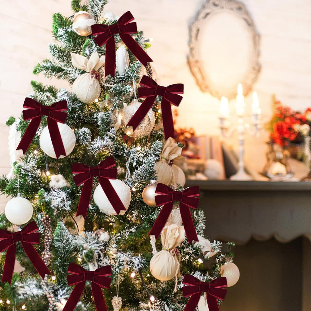 Burgundy Velvet Christmas Ribbon – 1in | 10 Yards