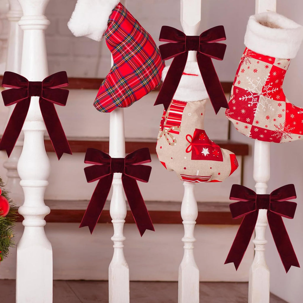 Burgundy Velvet Christmas Ribbon – 1in | 10 Yards