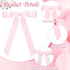 Pink Satin Ribbon Bows – 50pc | 7in