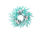Glitter Christmas Ball Wreath – Blue