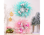 Glitter Christmas Ball Wreath – Blue