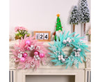 Glitter Christmas Ball Wreath – Blue