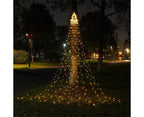 Solar Waterfall Christmas Tree Lights – 350 LEDs
