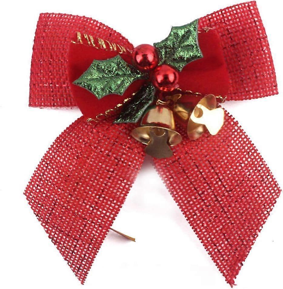 Hessian Bow Bell – 8cm