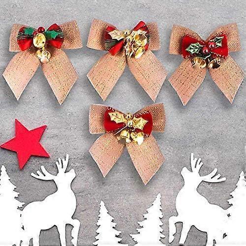 Hessian Bow Bell – 8cm