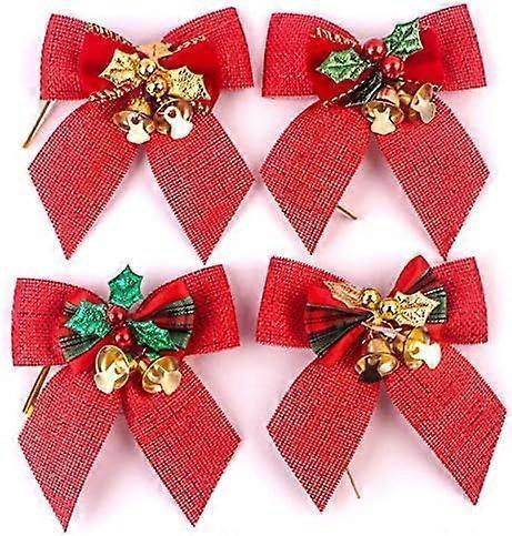 Hessian Bow Bell – 8cm