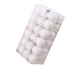 White Christmas Baubles – 36pc Set