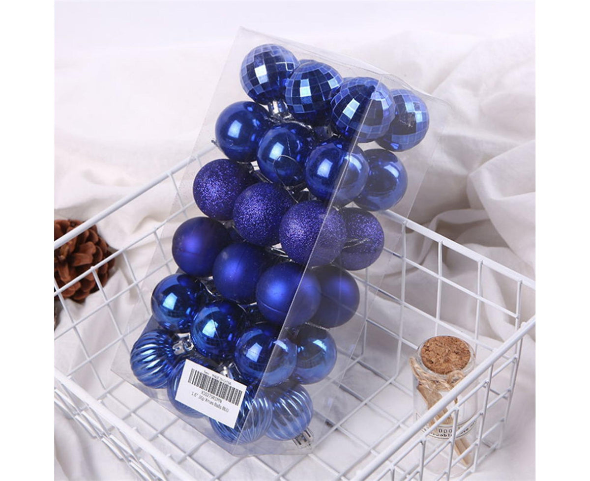 White Christmas Baubles – 36pc Set