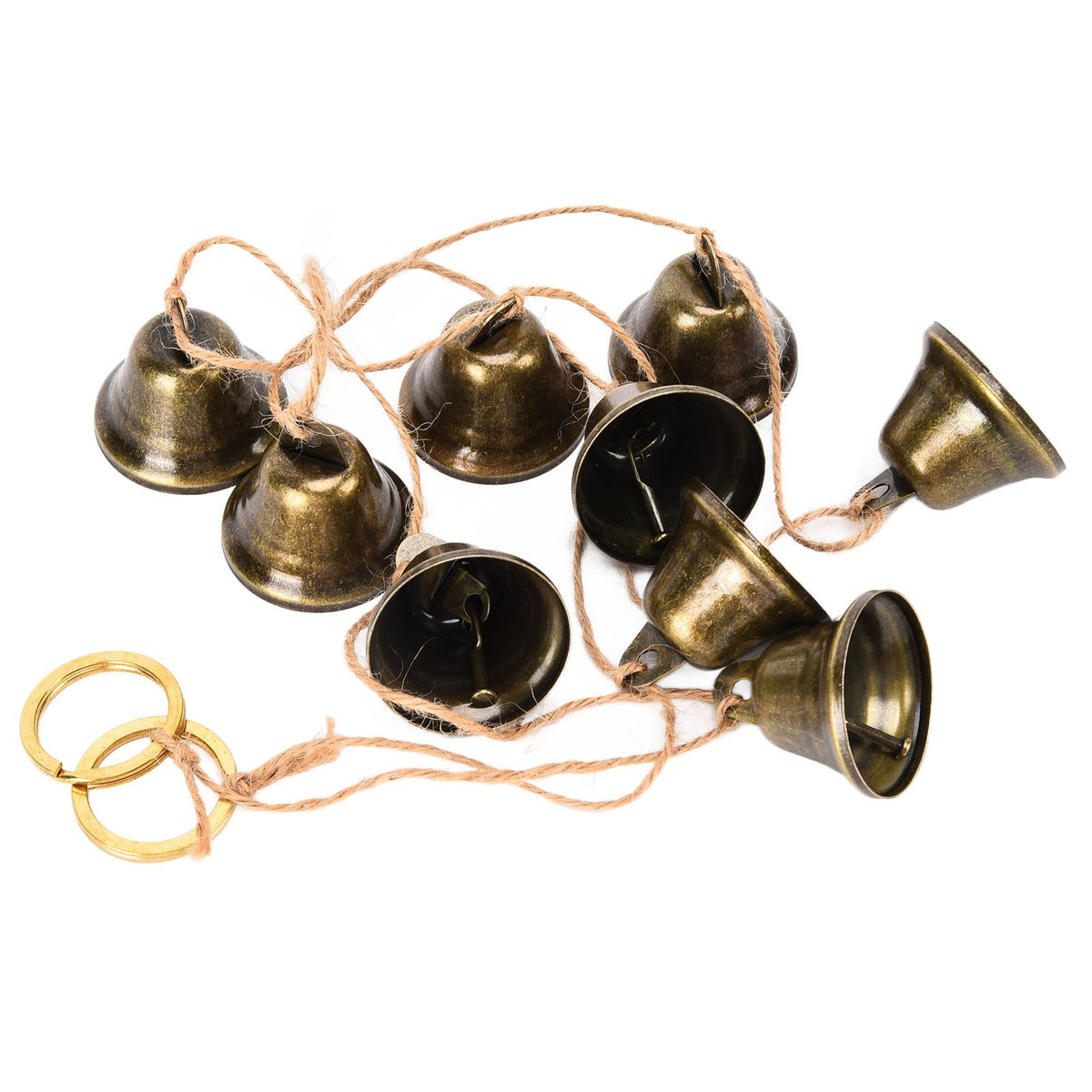 Vintage Hanging Bell Garland – 9 Bells | 122cm