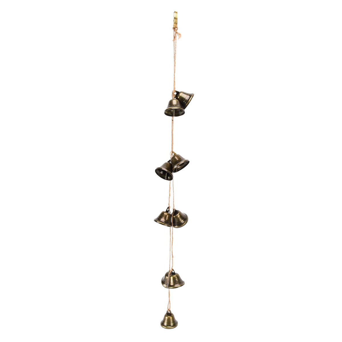Vintage Hanging Bell Garland – 9 Bells | 122cm