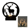Deer Wall-Mounted Candle Holder – Black Iron