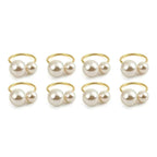 12pcs Napkin Ring Washable Decorative Exquisite Metal Napkin Ring Buckle for Wedding Party Banquet Christmas Dinner