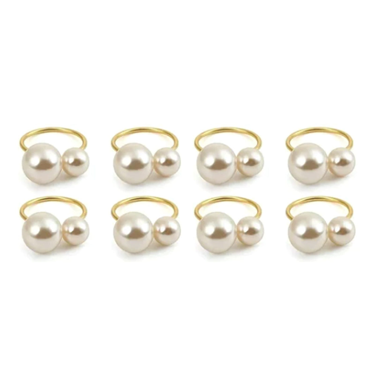12pcs Napkin Ring Washable Decorative Exquisite Metal Napkin Ring Buckle for Wedding Party Banquet Christmas Dinner