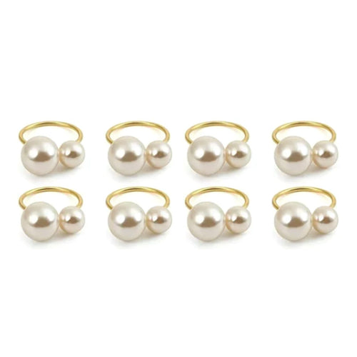 12pcs Napkin Ring Washable Decorative Exquisite Metal Napkin Ring Buckle for Wedding Party Banquet Christmas Dinner