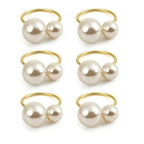 12pcs Napkin Ring Washable Decorative Exquisite Metal Napkin Ring Buckle for Wedding Party Banquet Christmas Dinner