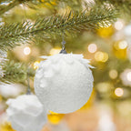 Snow White Christmas Foam Ball – 10cm