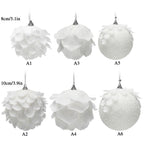 Snow White Christmas Foam Ball – 10cm