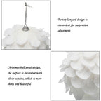 Snow White Christmas Foam Ball – 10cm