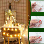 Snowflake String Lights – 3m | 20 Warm White LEDs