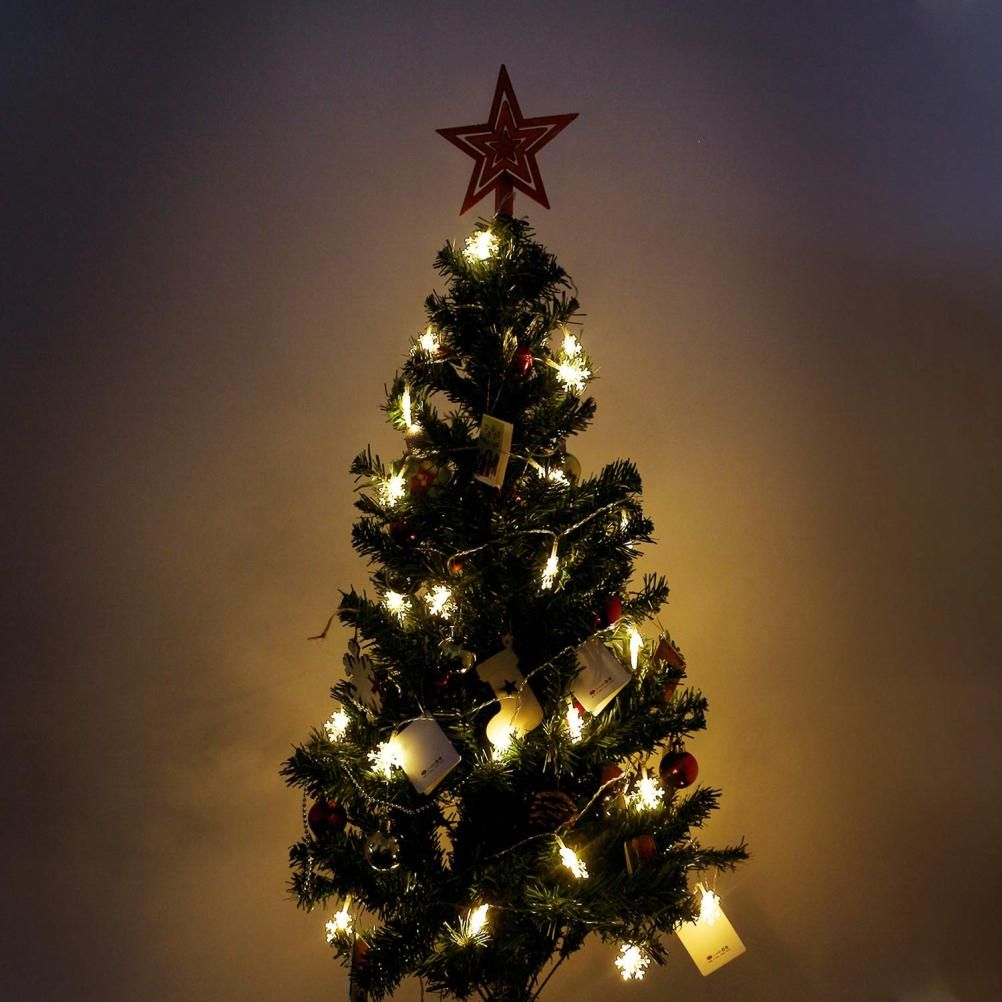 Snowflake String Lights – 3m | 20 Warm White LEDs