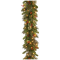 Pre-Lit Christmas Rattan Garland – 2.7m | 50 LEDs