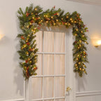 Pre-Lit Christmas Rattan Garland – 2.7m | 50 LEDs