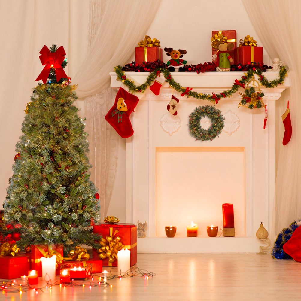 Pre-Lit Christmas Rattan Garland – 2.7m | 50 LEDs