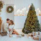 Pre-Lit Christmas Rattan Garland – 2.7m | 50 LEDs