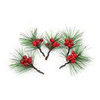 Red Berry Christmas Wreath Picks – Set of 12