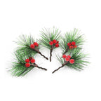 Red Berry Christmas Wreath Picks – Set of 12