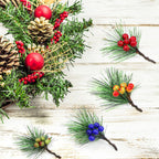 Christmas Garland Hanging Simulation Wreath for Living Room Bedroom Office Wedding Birthday