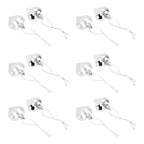 Heart-Shaped Christmas Ornaments – Silver | Set of 12