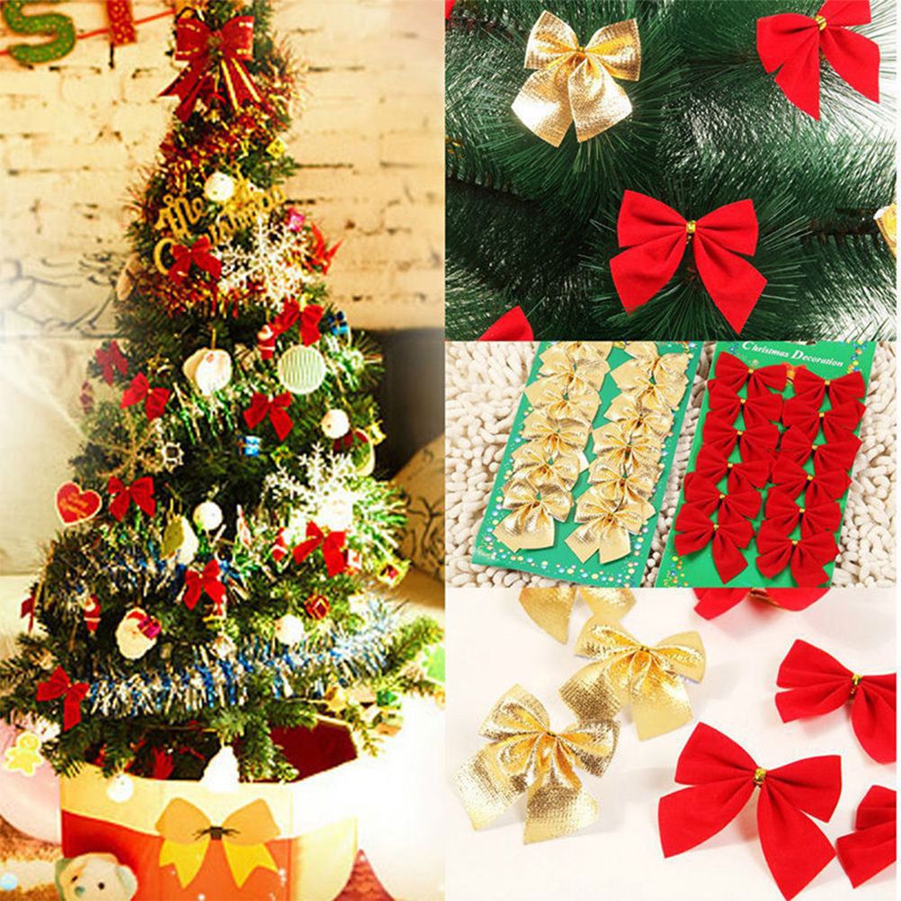 Mini Christmas Bows – 36pc