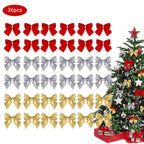 Mini Christmas Bows – 36pc