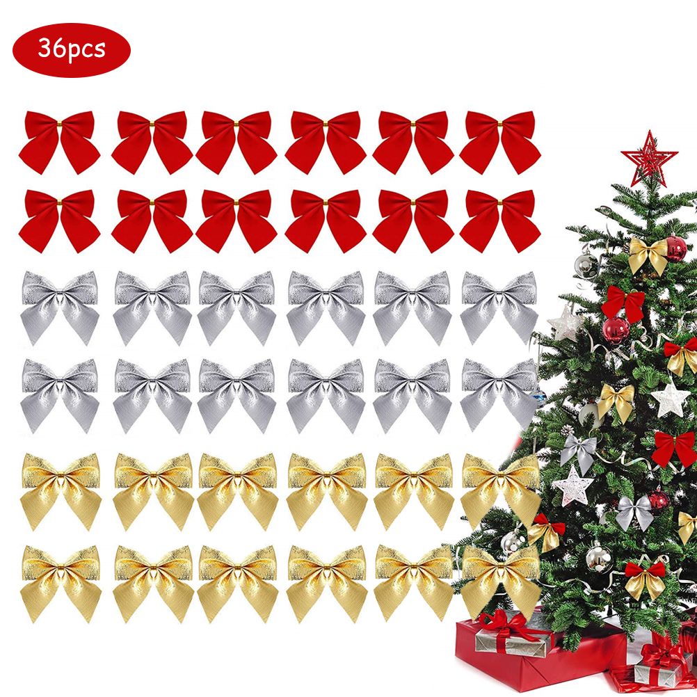 Mini Christmas Bows – 36pc