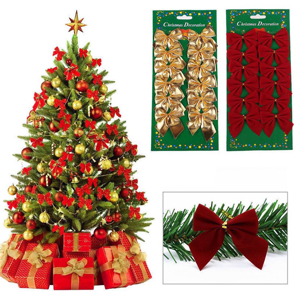 Mini Christmas Bows – 36pc