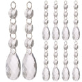 Crystal-Look Acrylic Christmas Pendants – D Design | 10pc